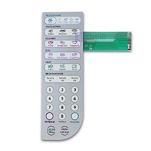 Membrana Teclado Microondas Electrolux Mef41 31 Litros