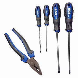 Combo Alicate Universal Chave de Fenda Chave Phillips