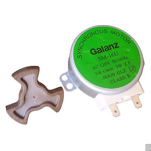 KIT MOTOR GALANZ SM-16U  AC 120V + Eixo