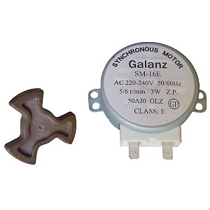 Kit Motor SM-16E AC 220V-240V + Eixo