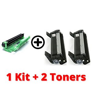 Kit Cilindro Dr1060 + 2 Toner Tn1060 Dcp1602 Hl1212W Dcp1617