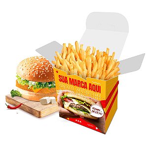 Caixa de Hambúrguer ou Xis Salada | Personalizada