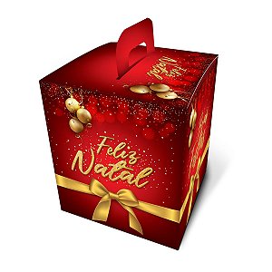 Embalagem para Panetone / Chocotone - Clássica | Feliz Natal