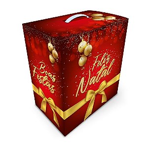 Caixa para Cesta de Natal - Clássica | 29,5 x 33,0 x 19,5 cm