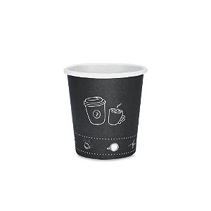 Copo de Papel Biodegradável - Café Temático - 120 ML | 100 unid.