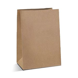 Embalagem Saco Kraft Delivery - Liso | 23,0 x 11,5 x 34,0 cm