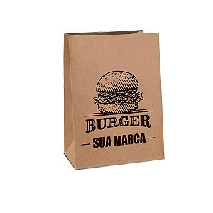 Embalagem Saco Kraft Delivery - 23,0 x 11,5 x 34,0 cm | Personalizado