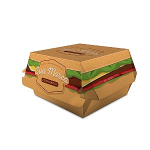 Caixa Para Hamburguer Tipo Mac | Personalizada