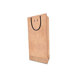 Sacola Kraft Lisa | 18,0 x 40,0 x 9,0 cm