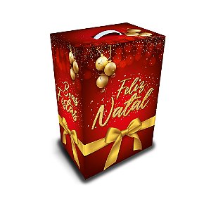 Caixa para Cesta de Natal - Clássica | 22,5 x 33,0 x 16,5 cm