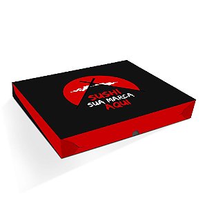 Embalagem Caixa de Sushi - Sem Visor - Grande GG | Personalizada