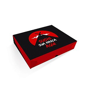 Embalagem Caixa de Sushi - Sem Visor - Média | Personalizada