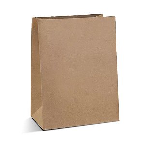 Embalagem Saco Kraft Delivery - Liso | 29,0 x 17,0 x 38,0 cm