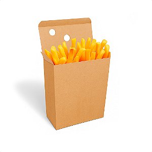 Embalagem Caixa de Batata Frita Delivery - 150gr | Kraft