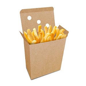 Embalagem Caixa de Batata Frita Delivery - 150gr | Kraft