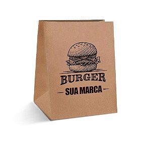 Embalagem Saco Kraft Delivery - 29,0 x 17,0 x 38,0 cm | Personalizado