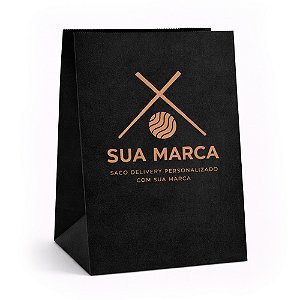 Embalagem Saco Kraft Delivery - 29,0 x 17,0 x 38,5 cm | Personalizado