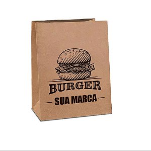 Embalagem Saco Kraft Delivery - 28,0 x 15,5 x 39,0 cm | Personalizado