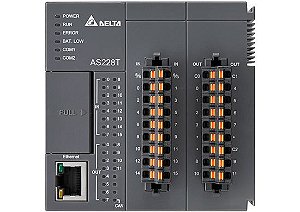 AS228T-A CLP com 16 entradas e 12 saídas a transistor NPN (sink) Delta