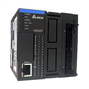 AS332T-A CLP com 16 entradas e 16 saídas digitais NPN (sink) Delta