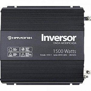 Inversor de Onda Modificada 1500W 12Vdc/220V PW12-15 Off Grid Hayonik