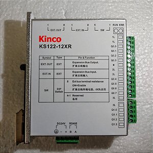 KS122-12XR Expansão p/ CLP c/IHM Série MK, Modbus Escravo, com 12 Saidas Relé KINCO