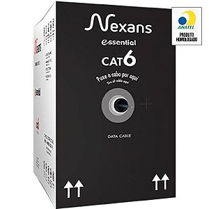 Cabo de Rede CAT.6+ CM Azul Nexans - CX / 305m