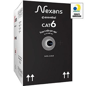 Cabo de Rede CAT.6 CM Vermelho Nexans - CX / 305m