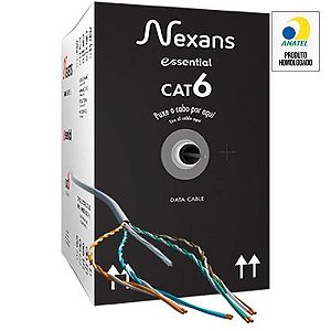 Cabo de Rede CAT.6 CM Cinza Nexans - CX / 305m