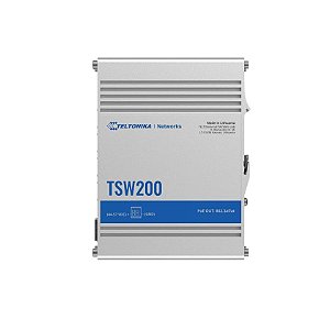 TSW200 Switch Industrial 8 portas Gigabit Ethernet não gerenciávelTeltonika