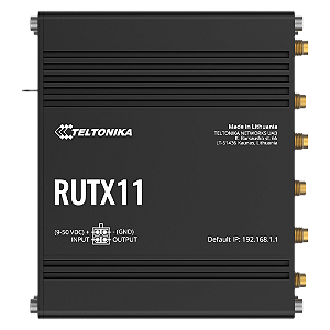 RUTX11 Roteador Celular Industrial 4G WI-FI Bluetooth 4x Ethernet RS232/485 Teltonika