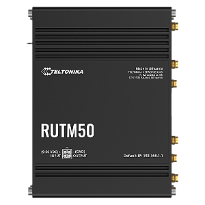 RUTM50 Roteador Celular Industrial 5G WI-FI Access Point 4x Ethernet GPS Teltonika