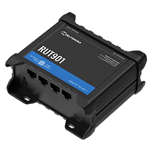 RUT901 Roteador Celular Industrial Dual SIM 4G WI-FI Access Point 4x Ethernet  Teltonika