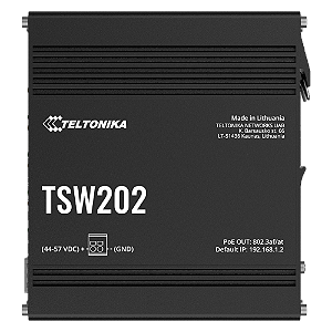 TSW202 Switch Industrial Gerenciável 8x Gigabit / POE+ & 2x SFP Teltonika
