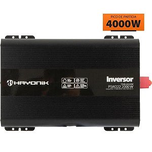 Inversor Automotivo PSW222 Onda Senoidal 2000W 24Vdc/220V HAYONIK