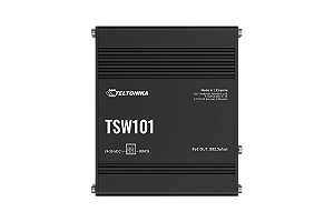 TSW101 Switch Automotivo 5 portas Gigabit não Gerenciável Teltonika