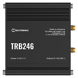 TRB246 - Industrial IoT Gateway Celular DUAL 4G LTE com Ethernet RS232 RS485 GPS e I/O Teltonika