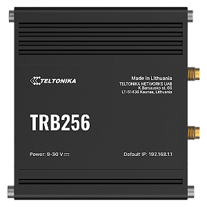 TRB256 - Industrial IoT Gateway Celular DUAL 4G LTE com Ethernet RS232 RS485 GPS e I/O Teltonika