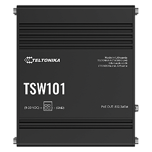 TSW101 Switch Industrial 5 portas Fast Ethernet não gerenciável Teltonika