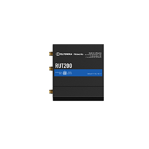 RUT200 eSIM Roteador Celular Industrial 4G WI-FI Access Point 2x Ethernet Redund. c/WANFAILOVER Teltonika