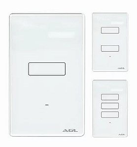 1106105 Interruptor inteligente wifi touch 2 teclas branco AGL
