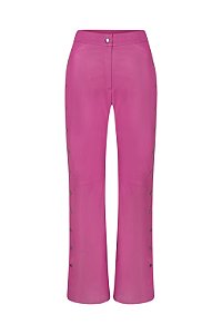 CALÇA WIDE LEG BOTÕES LATERAIS
