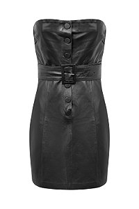 VESTIDO TOMARA QUE CAIA BOTÕES