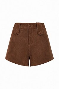 MINI SHORTS CINTURA ALTA CAMURÇA