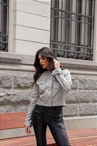 MINI JAQUETA BOTÕES CROCO