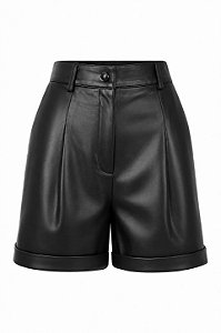 SHORTS ALFAIATARIA COURO