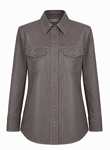 CAMISA ALONGADA COURO