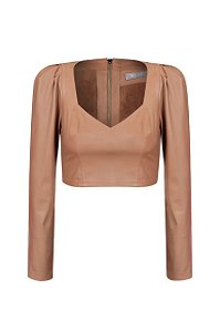 CROPPED DECOTE PRINCESA MANGA BUFANTE