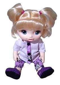 Pijama P/ Boneca Baby Alive / My Little Minie Lilás