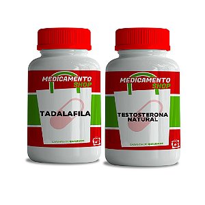 KIT 1 Pote de Tadalafila + 1 Pote de Testosterona Natural - MedicamentoShop